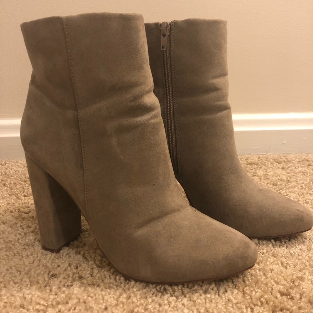 Just Fab Taupe Booties